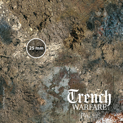 PWork - Trench Warfare - Wargames Terrain Mat - 4X4'
