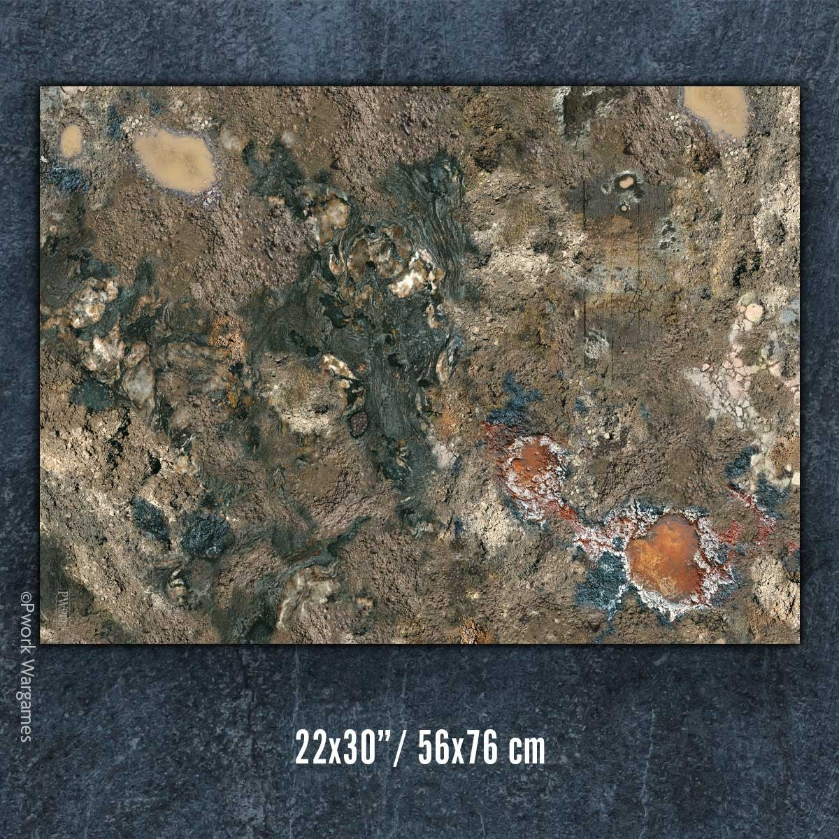 PWork - Trench Warfare - Wargames Terrain Mat - 22X30"