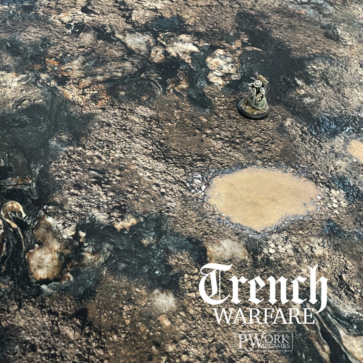 PWork - Trench Warfare - Wargames Terrain Mat - 4X4'