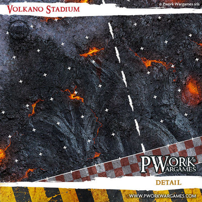 PWork - Blood Bowl - Volkano Stadium - Fantasy Football Mat