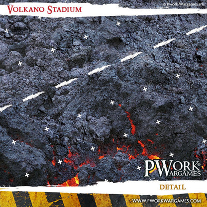 PWork - Blood Bowl - Volkano Stadium - Fantasy Football Mat
