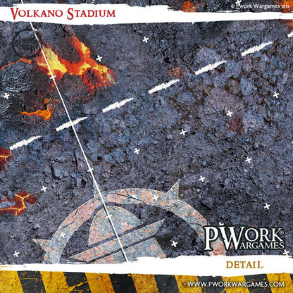 PWork - Blood Bowl - Volkano Stadium - Fantasy Football Mat