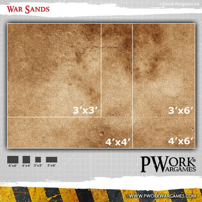 PWork - War Sands - Wargames Terrain Mat - 44X90"