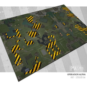 PWork - Operation Alpha - Wargames Terrain Mat - 44X30