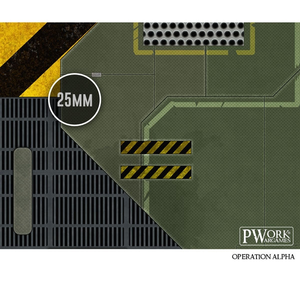 PWork - Operation Alpha - Wargames Terrain Mat - 44X60"