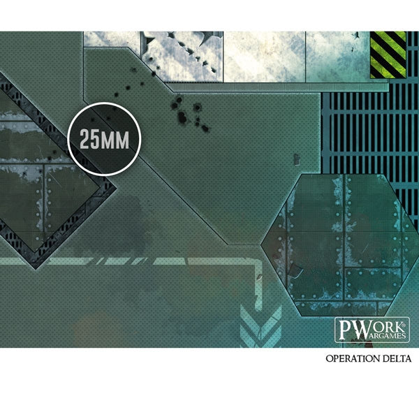 PWork - Operation Delta - Wargames Terrain Mat - 44X90"