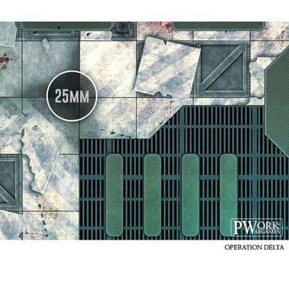 PWork - Operation Delta - Wargames Terrain Mat - 22X30"