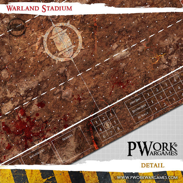 PWork - Blood Bowl - Warland Stadium - Fantasy Football Mat