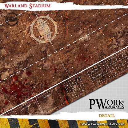 PWork - Blood Bowl - Warland Stadium - Fantasy Football Mat