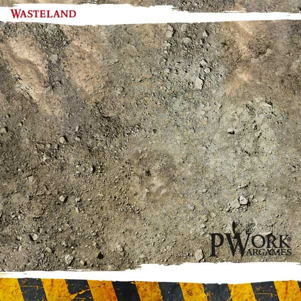PWork - Wasteland - Wargames Terrain Mat - 3X4'