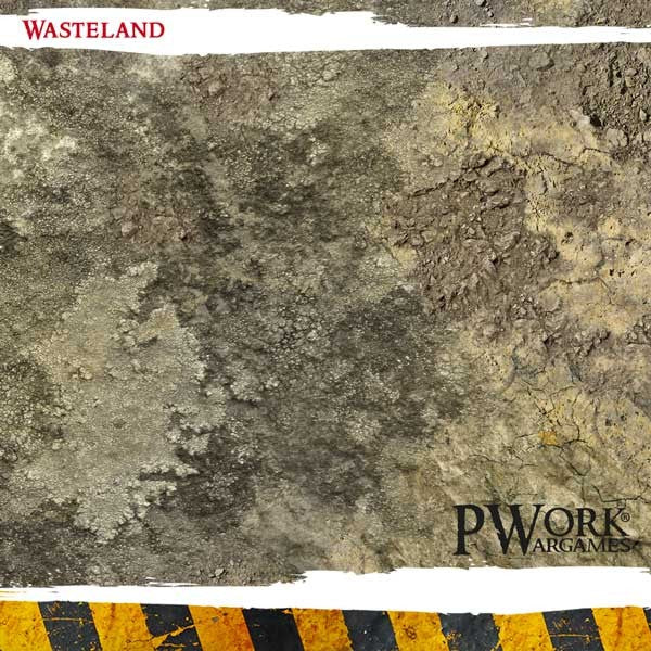 PWork - Wasteland - Wargames Terrain Mat - 3X6'