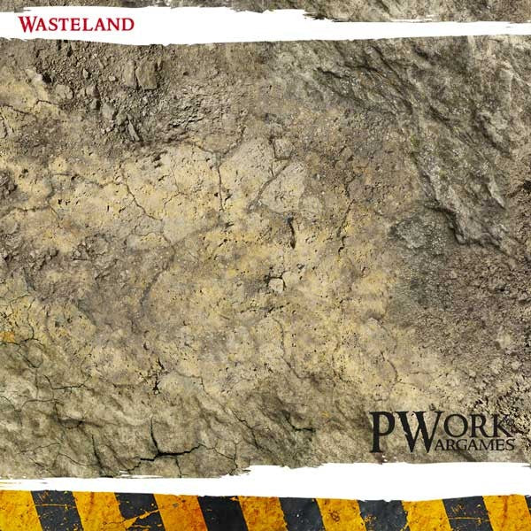 PWork - Wasteland - Wargames Terrain Mat - 22X30"