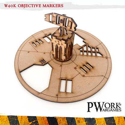 PWork - WH40K Objective Markers and Radar Towers