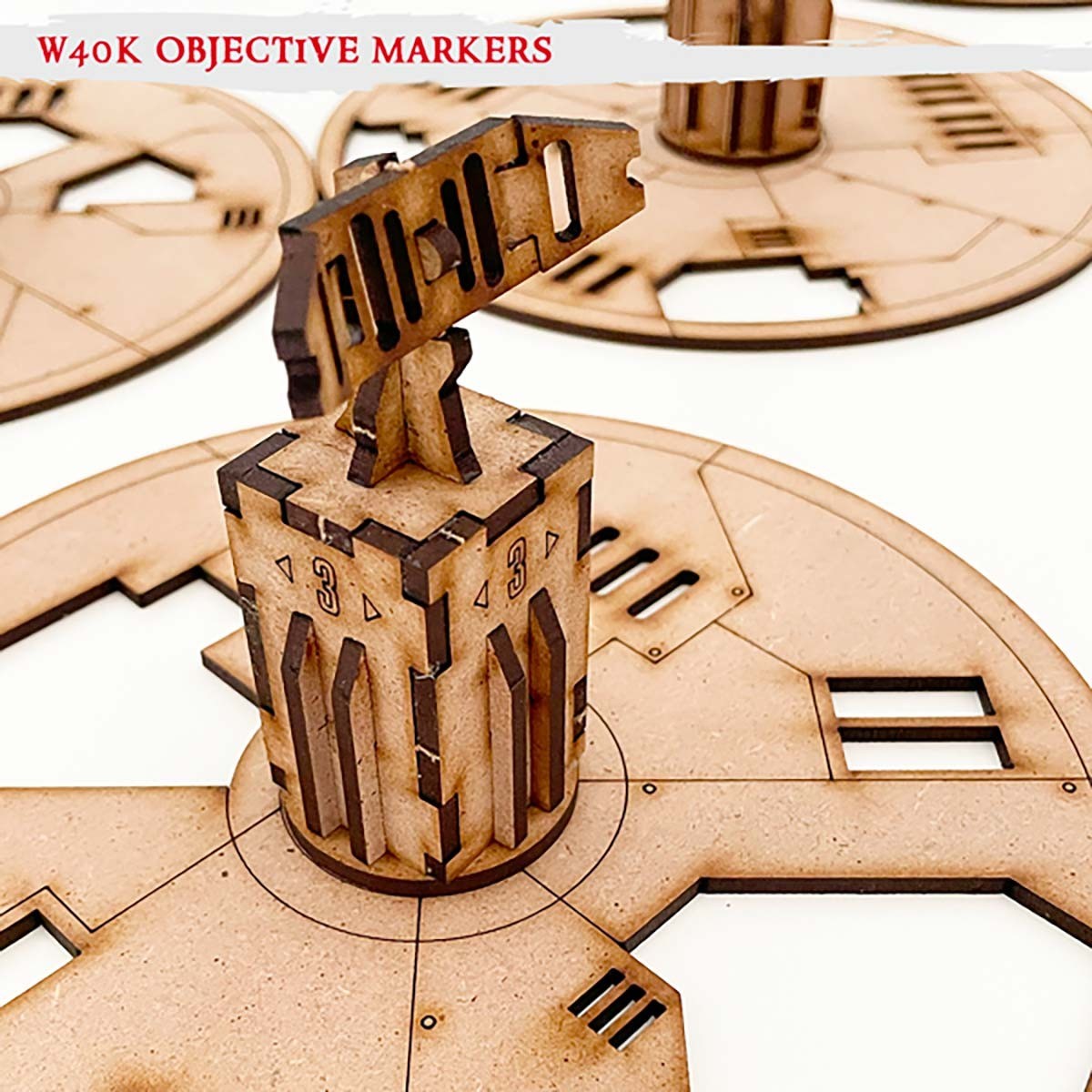 PWork - WH40K Objective Markers and Radar Towers