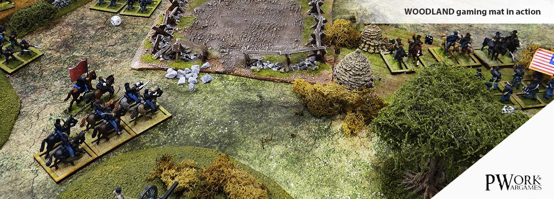 PWork - Woodland - Wargames Terrain Mat - 3X4'