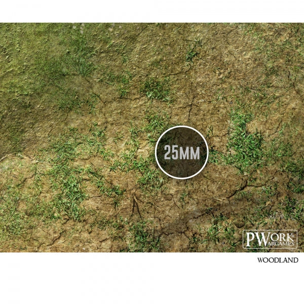 PWork - Woodland - Wargames Terrain Mat - 3X4'
