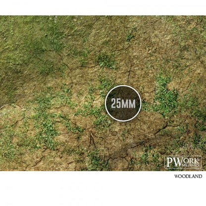 PWork - Woodland - Wargames Terrain Mat - 3X4'