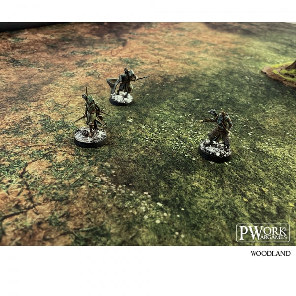 PWork - Woodland - Wargames Terrain Mat - 4X4'