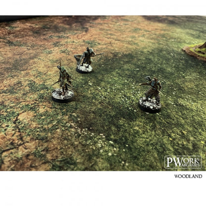PWork - Woodland - Wargames Terrain Mat - 4X4'