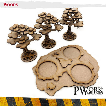 PWork - Woods - MDF Terrain Scenery